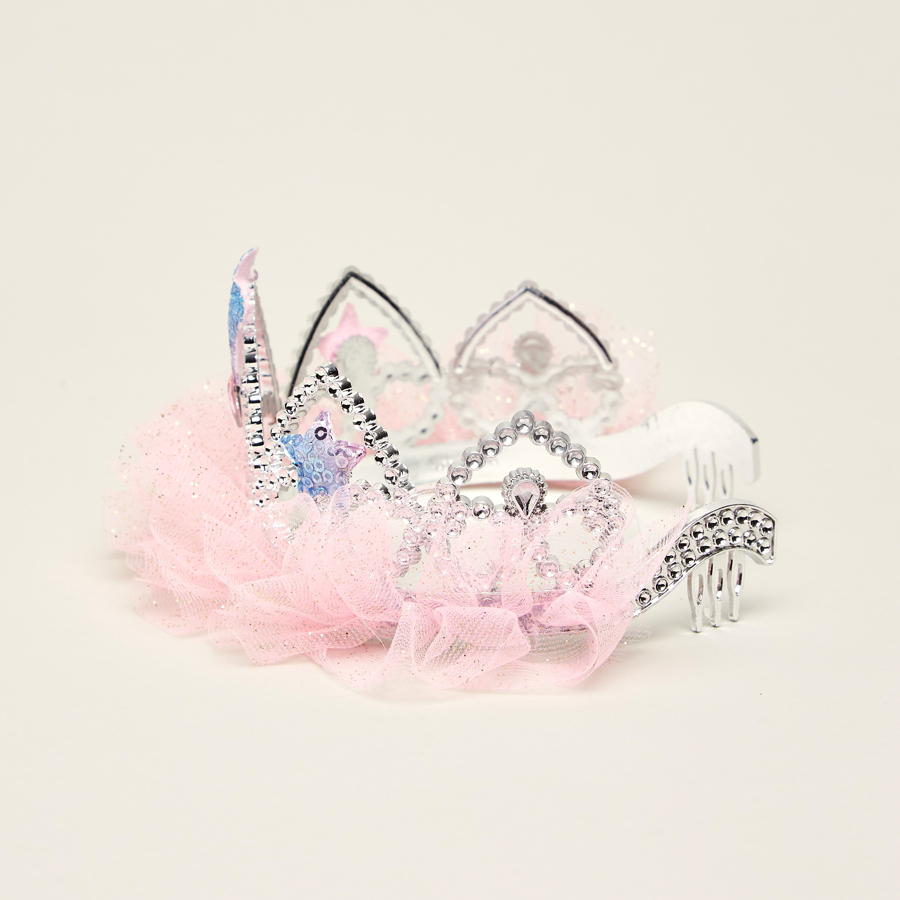 تاج أميرة مرصع بتفاصيل شبكية من تشارمز-girls-clothing-costumes-image-4