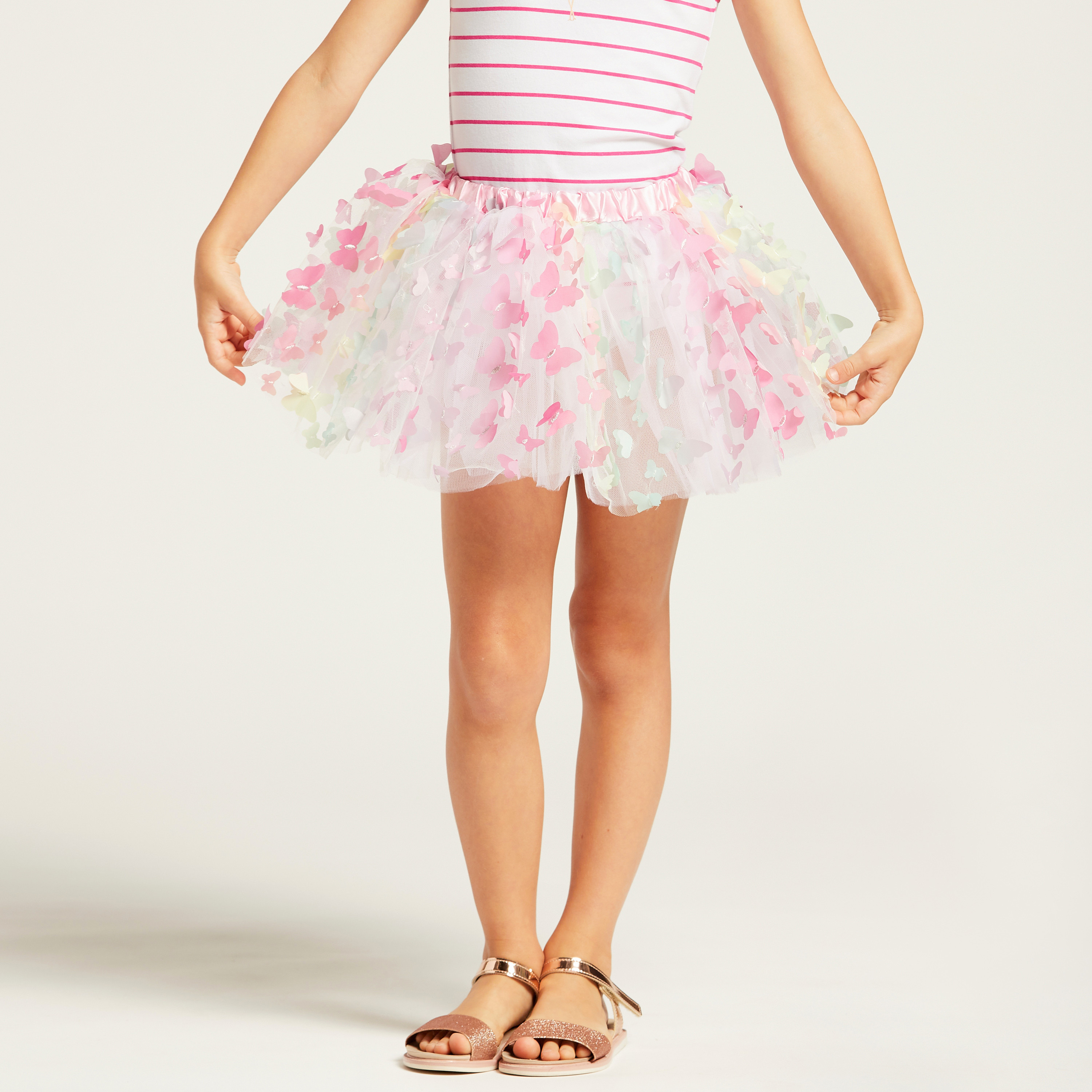 Charmz Tutu Skirt with Butterfly Appliques-girls-clothing-costumes-image-2