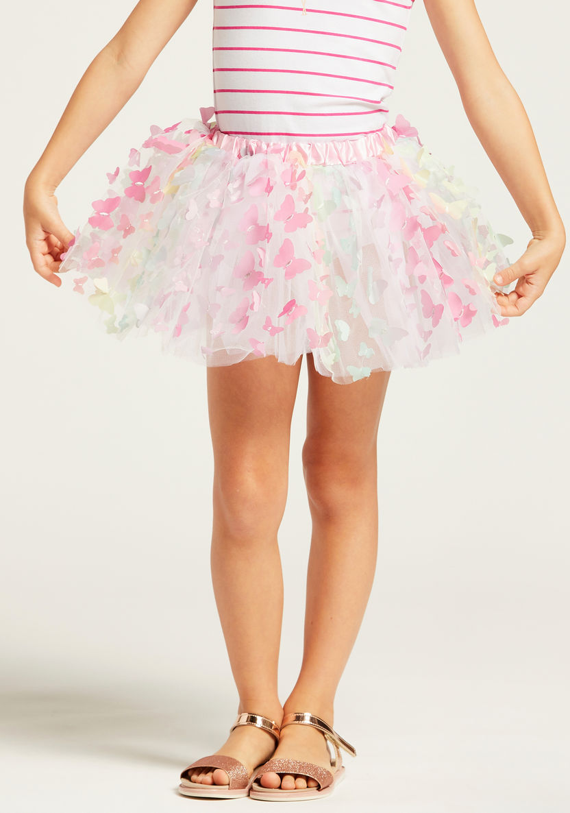 Charmz Tutu Skirt with Butterfly Appliques-Role Play-image-1