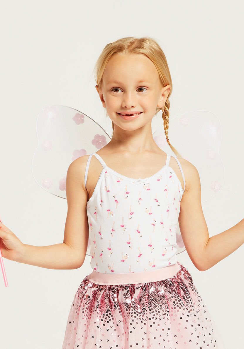Charmz Transparent Wings with Flowers and Princess Wand-Role Play-image-2