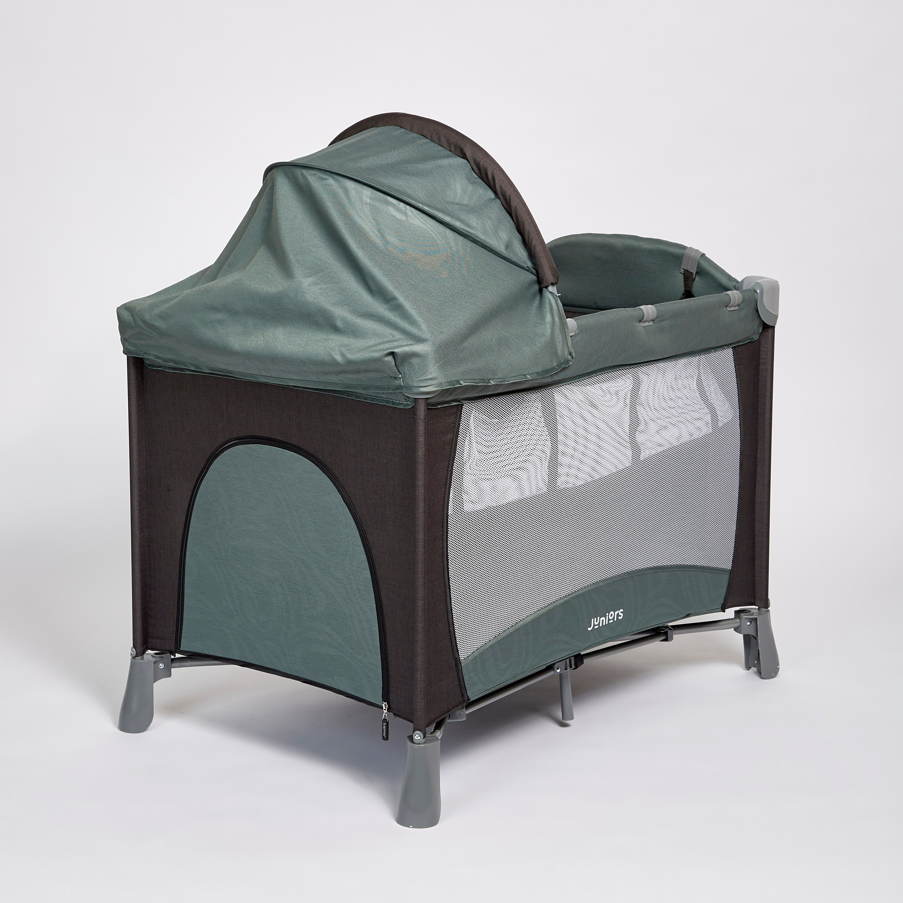 Juniors Devon Travel Cot with Canopy-baby-nursery-furniture-cribsandbeds-travelcots-image-3