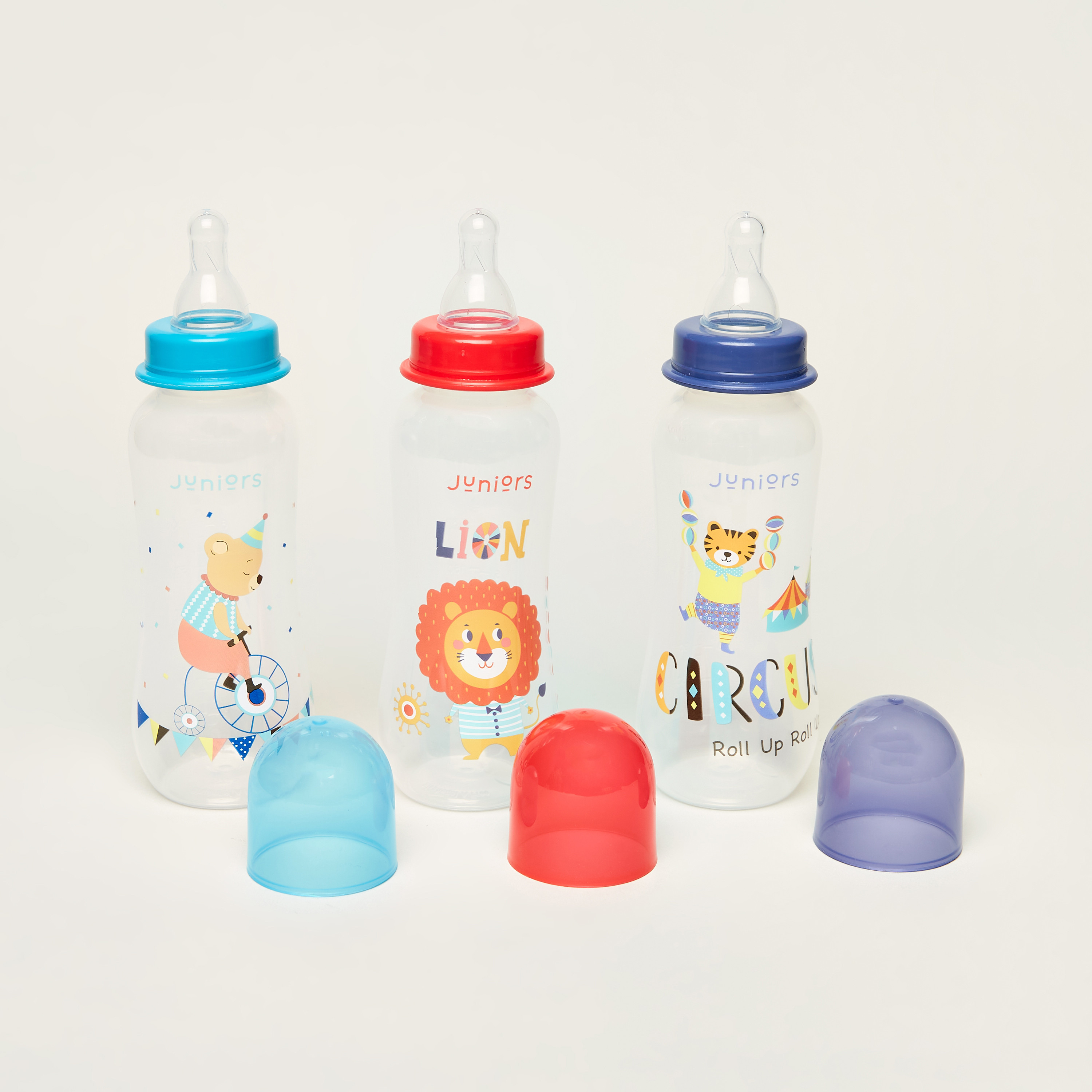 Juniors Printed 3-Piece Feeding Bottle Set - 250 ml-baby-feeding-feedingbottles-bottlesandteats-image-2