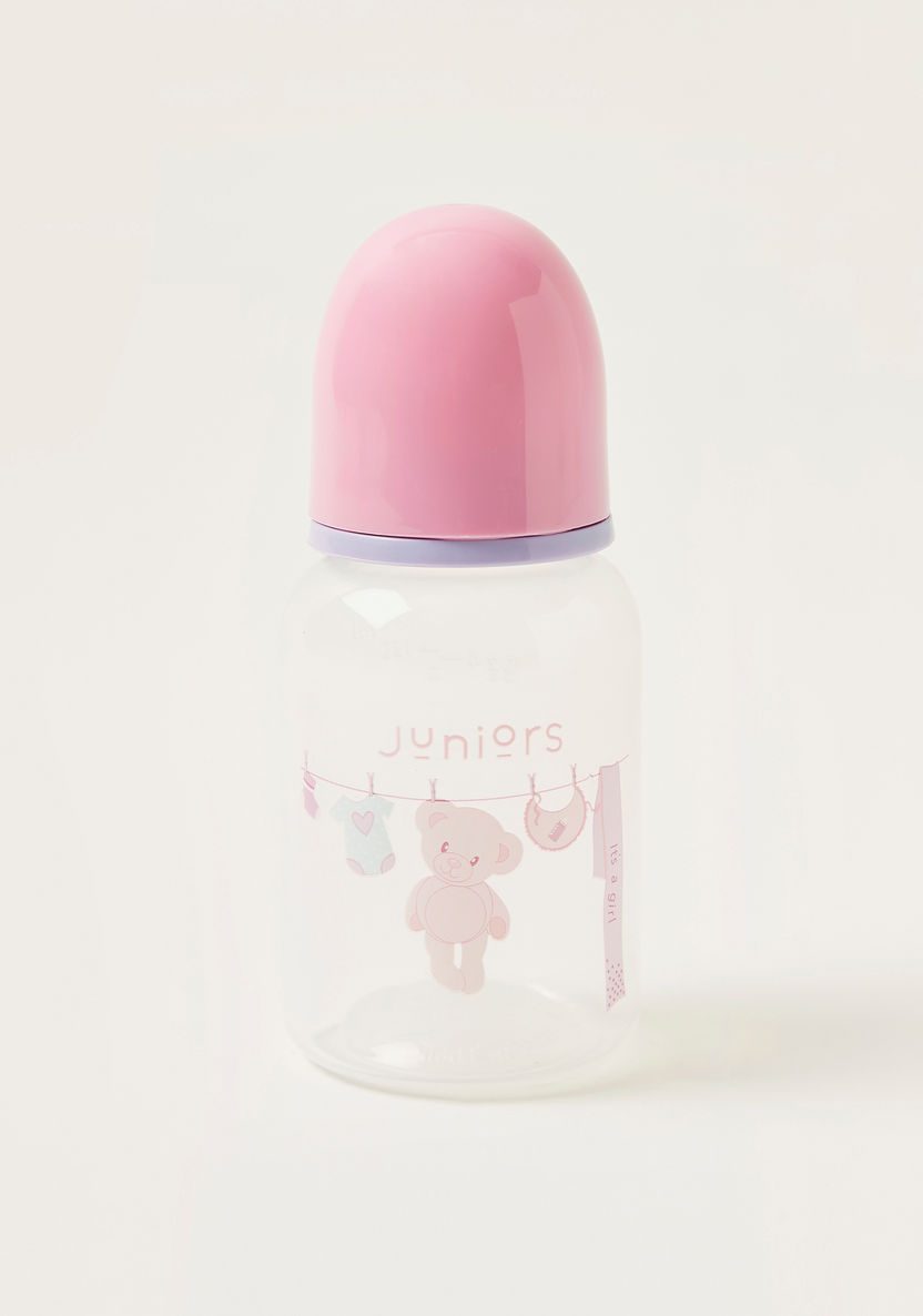 Juniors Printed Feeding Bottle with Cap - 120 ml-Bottles and Teats-image-3