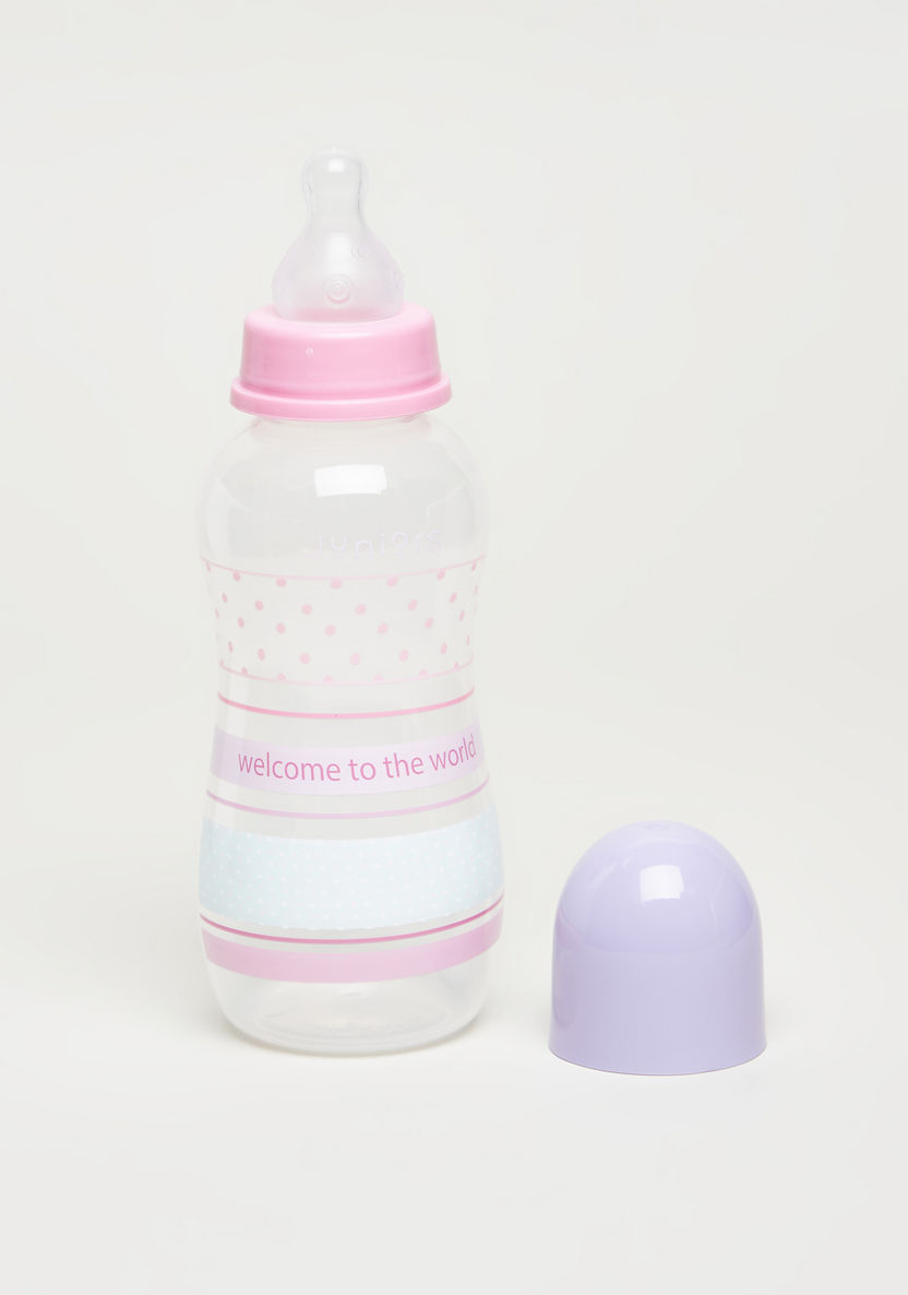 Juniors Girls World Print Feeding Bottle - 300 ml-Bottles and Teats-image-1