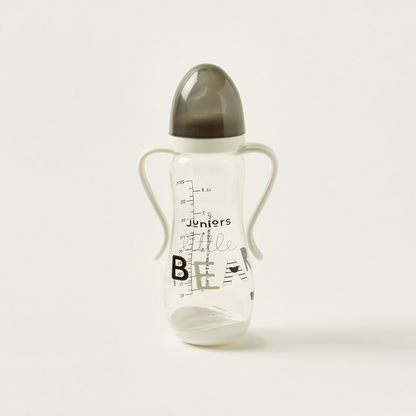 Juniors Little Bear Print Feeding Bottle with Handles - 250 ml