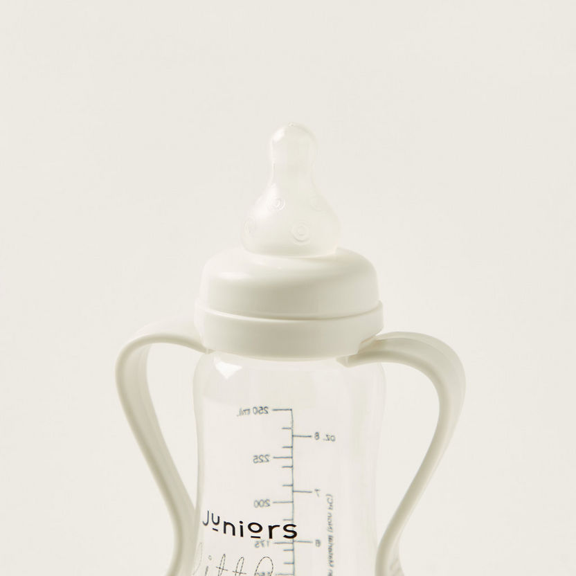 Juniors Little Bear Print Feeding Bottle with Handles - 250 ml-Bottles and Teats-image-3