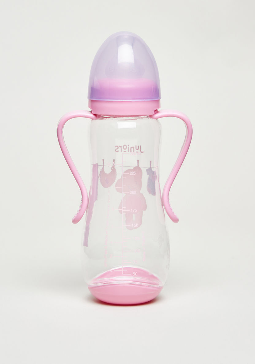 Juniors Printed Feeding Bottle with Handles - 250 ml-Bottles and Teats-image-1
