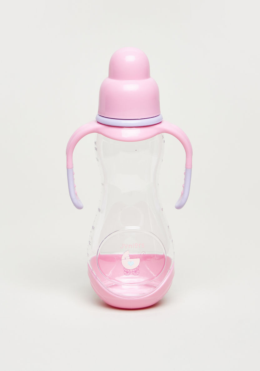 Juniors Printed Feeding Bottle with Handle - 250 ml-Bottles and Teats-image-0