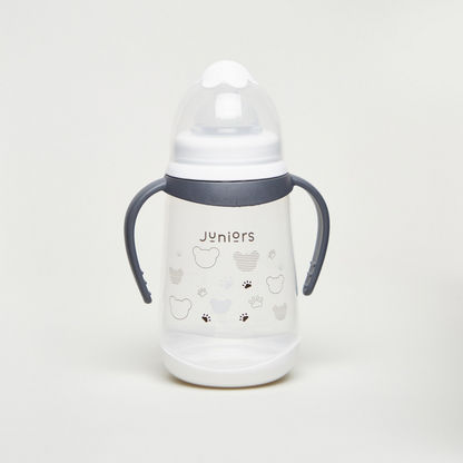 Juniors Little Bear Printed Feeding Bottle with Handles - 250 ml