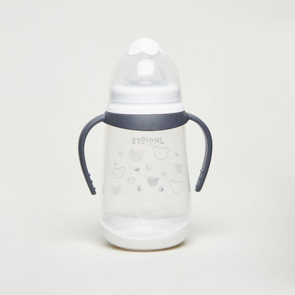 Juniors Little Bear Printed Feeding Bottle with Handles - 250 ml