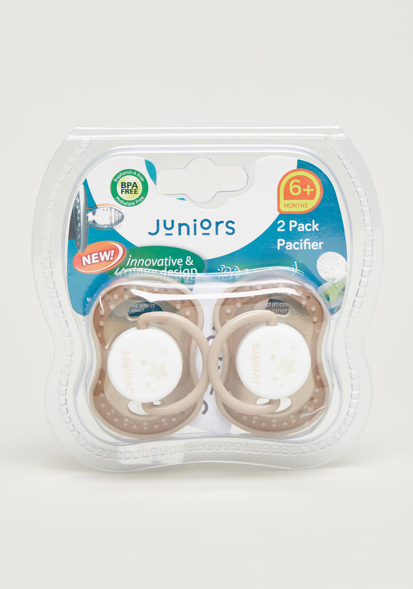 Juniors 2-Piece Printed Pacifier - 6 months+-Pacifiers-image-0