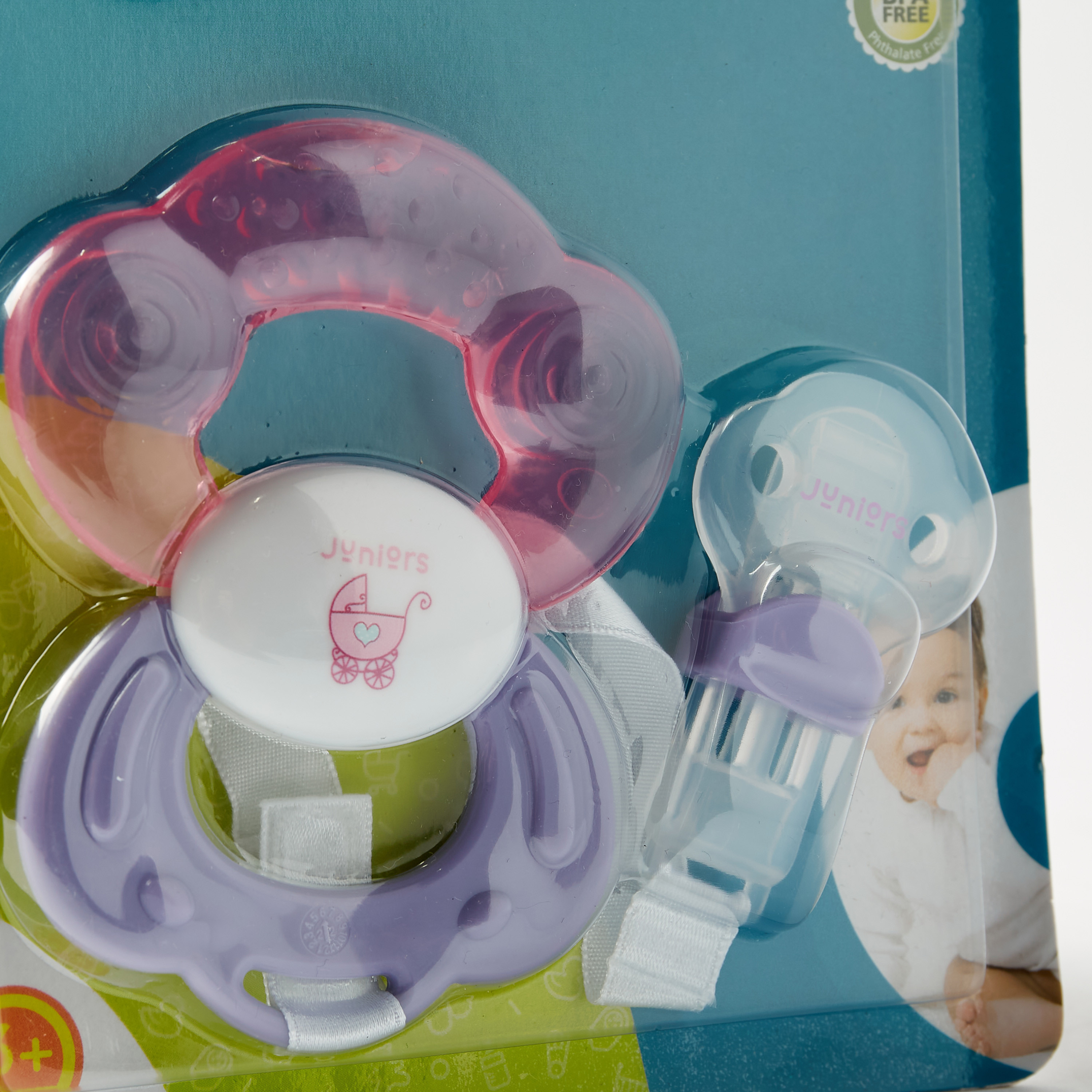Juniors Printed Water Filled Teether with Holder-baby-feeding-teethers-image-3