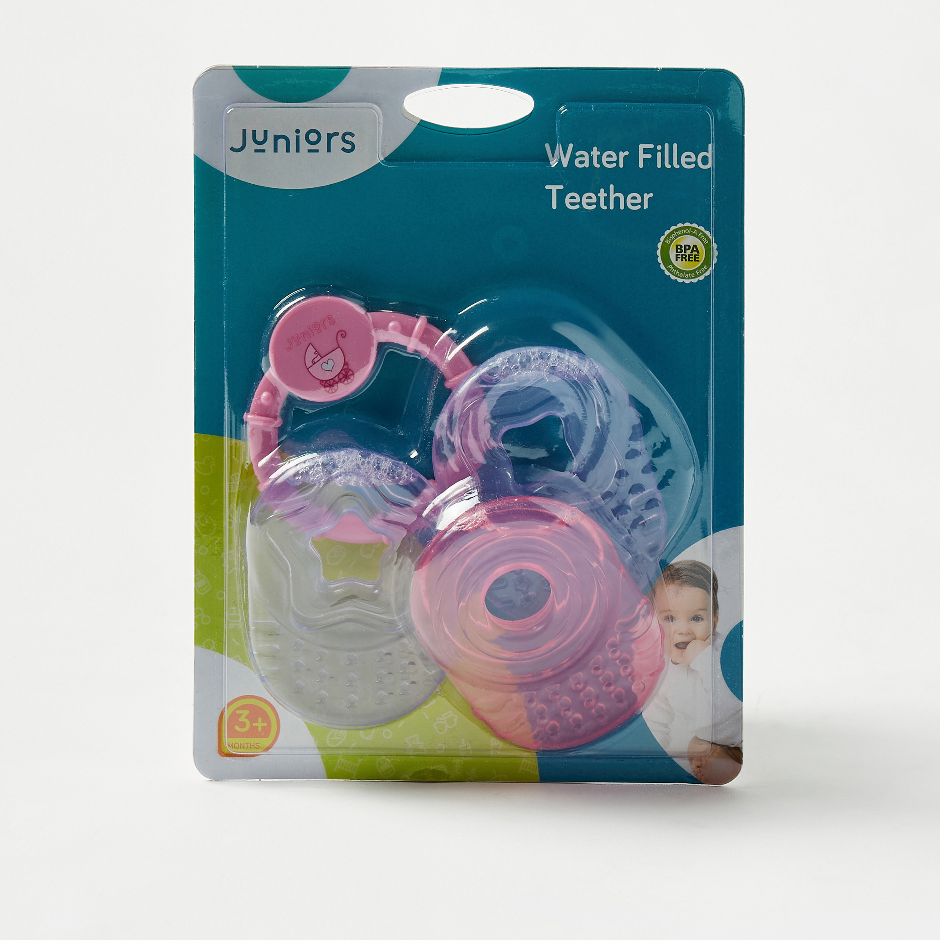 Juniors Water Filled Girls World Teether Key-baby-feeding-teethers-image-1