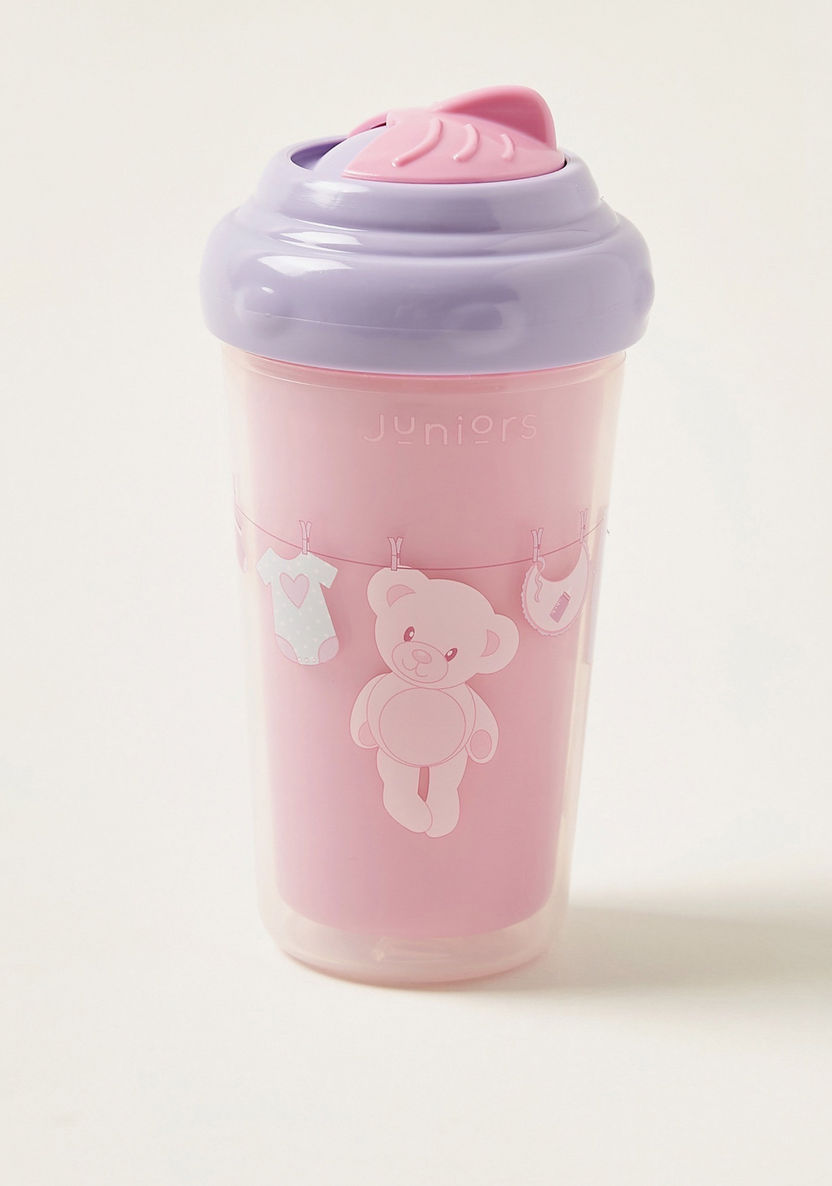 Juniors Printed Insulated Sports Cup with Flip-Top Cap-Mealtime Essentials-image-0