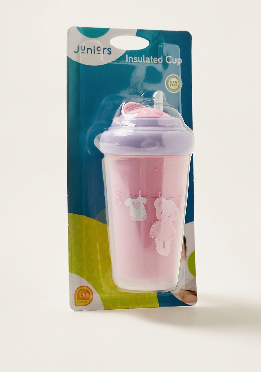 Juniors Printed Insulated Sports Cup with Flip-Top Cap-Mealtime Essentials-image-4