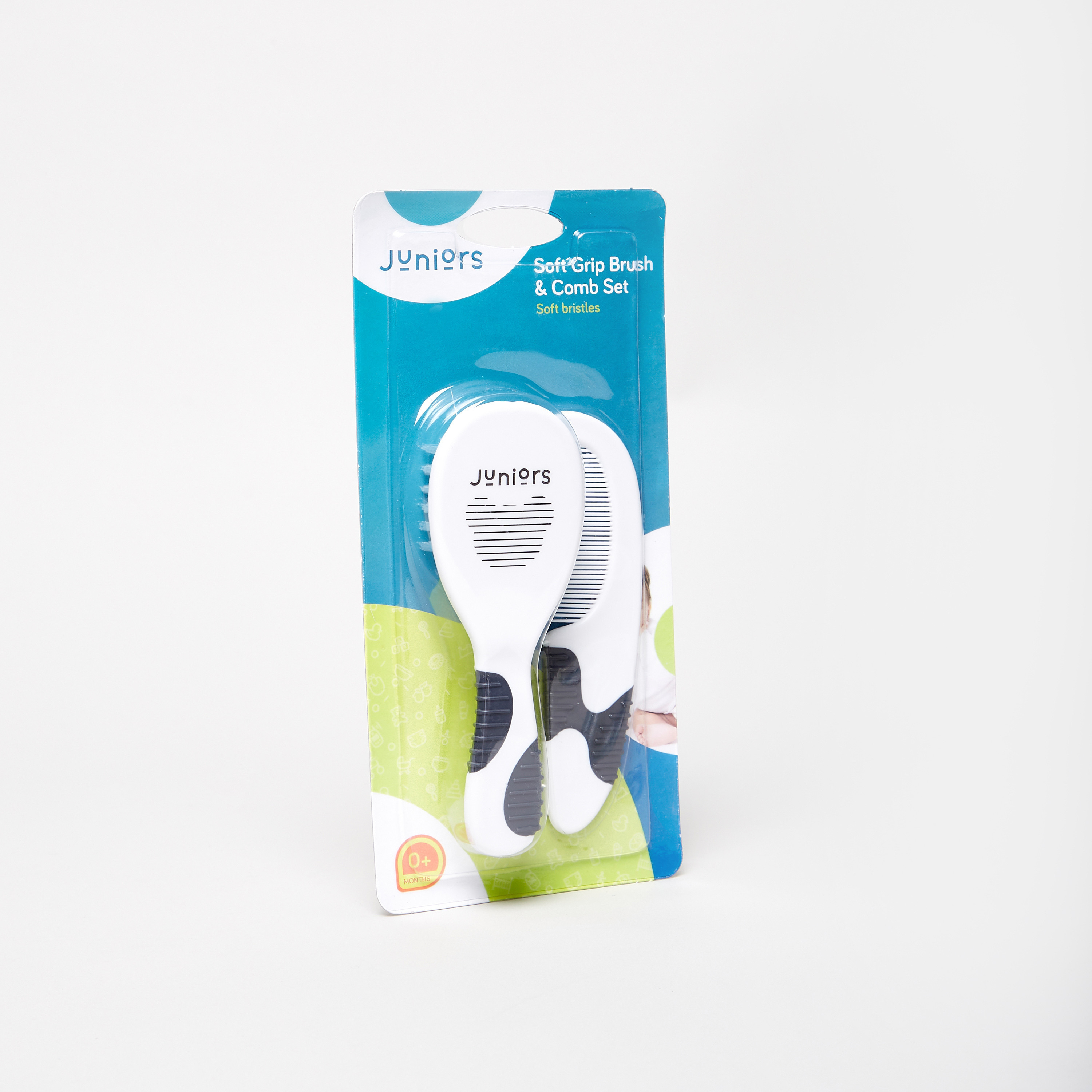 مشط وفرشاة بقبضة ناعمة ليتل بير من جونيورز-baby-bathandcare-hairbodyskincare-image-1