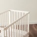 Juniors Darvin White Wooden Baby Crib with Three Adjustable Heights (Up to 3 years)-Baby Cribs-thumbnailMobile-4