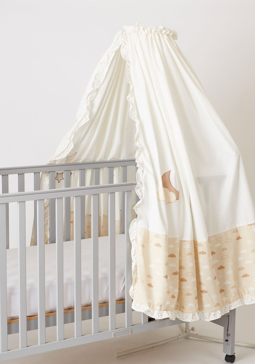 Juniors Dream Big Print Canopy with Embroidered and Ruffle Detail-Crib Accessories-image-3