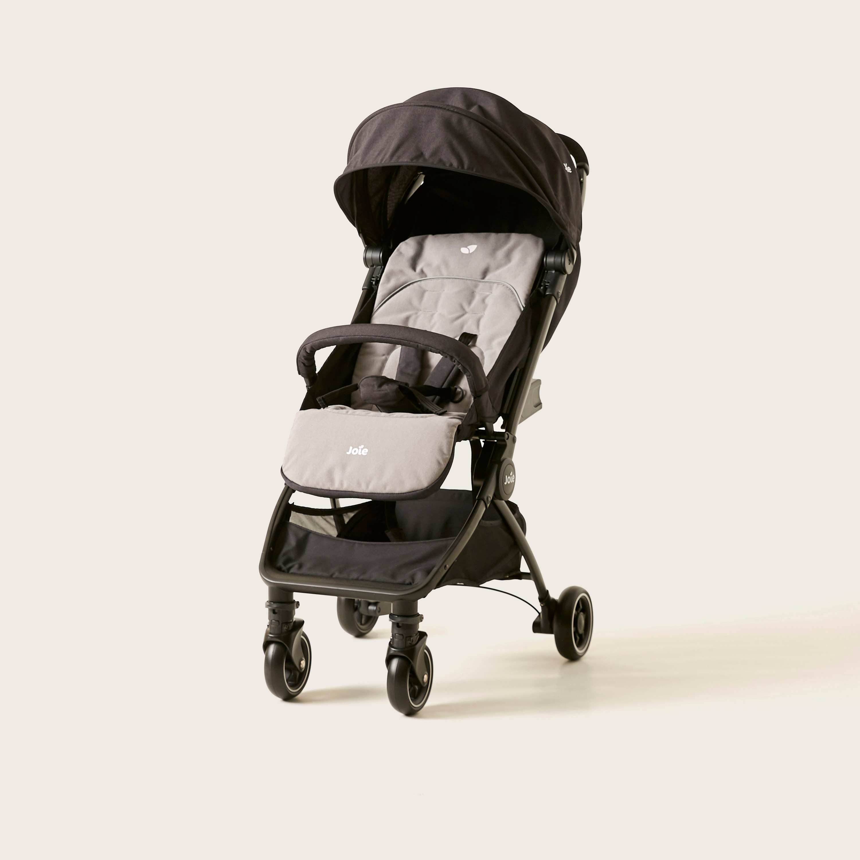 Joie Black Cabin Approved Stroller with Metal Frame, Wheel Lock and Compact Fold Carry-baby-gear-strollersandprams-strollers-image-1