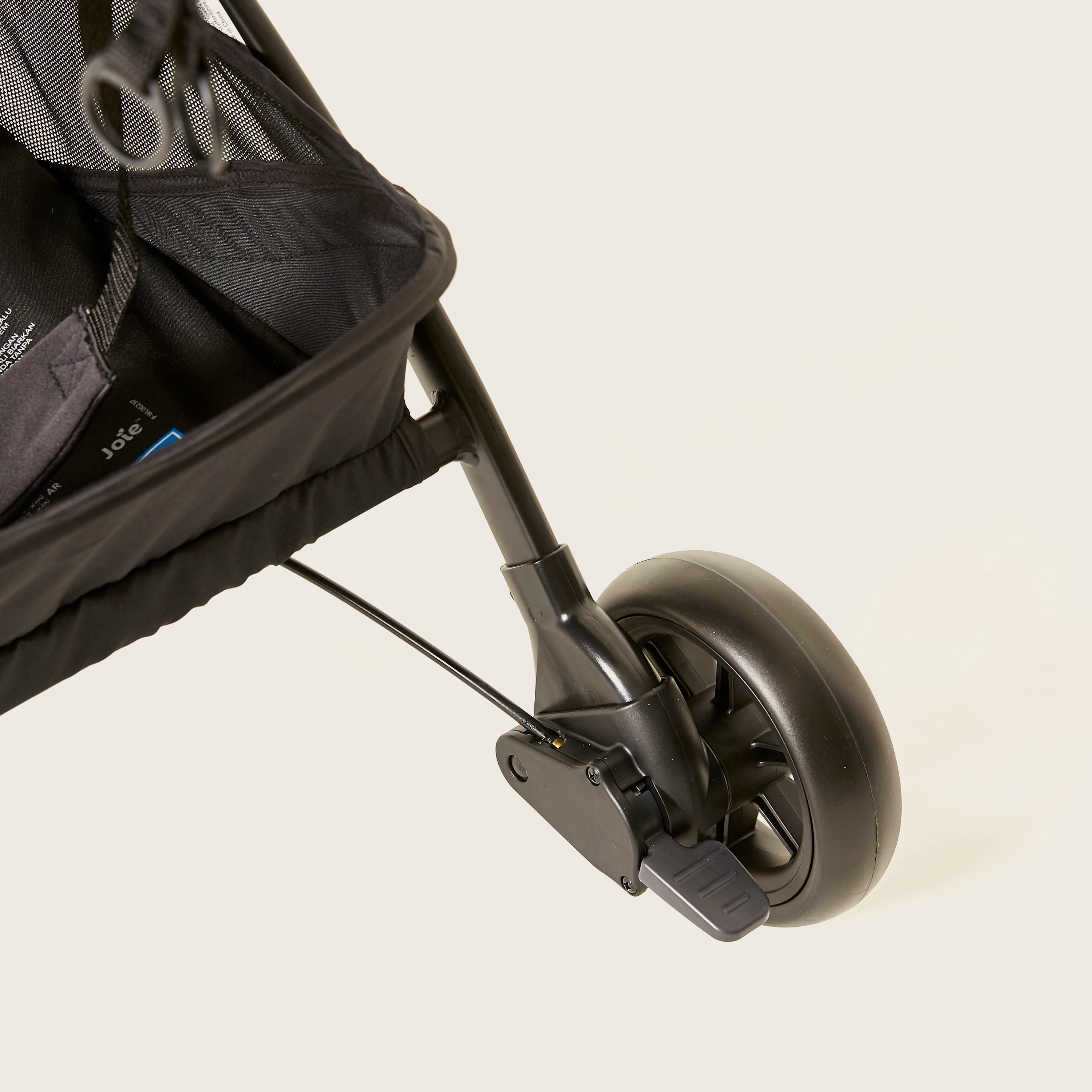 Joie Black Cabin Approved Stroller with Metal Frame, Wheel Lock and Compact Fold Carry-baby-gear-strollersandprams-strollers-image-3
