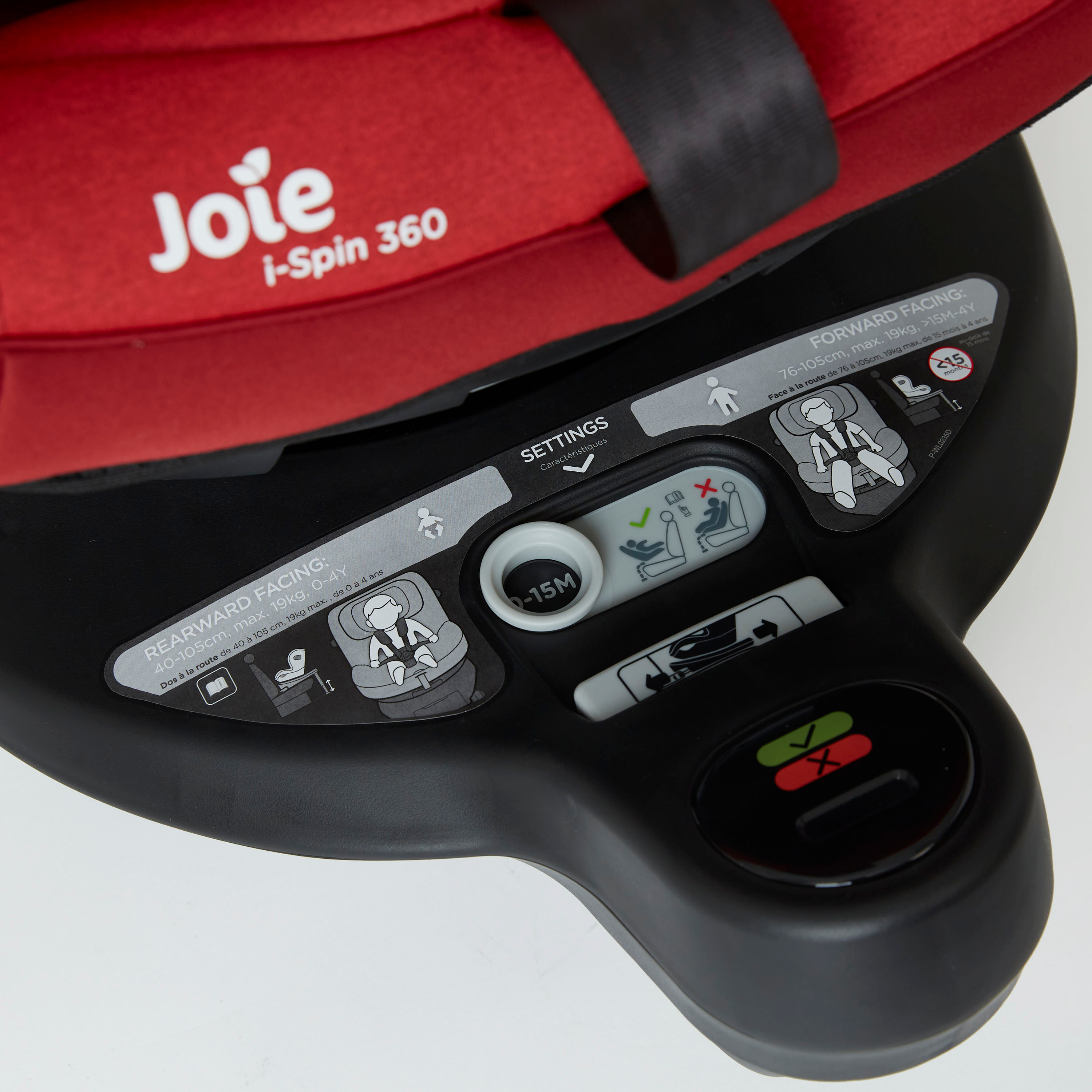 Buy Joie i Spin 360 Red Baby Car Seat with 5 Point Safety Harness