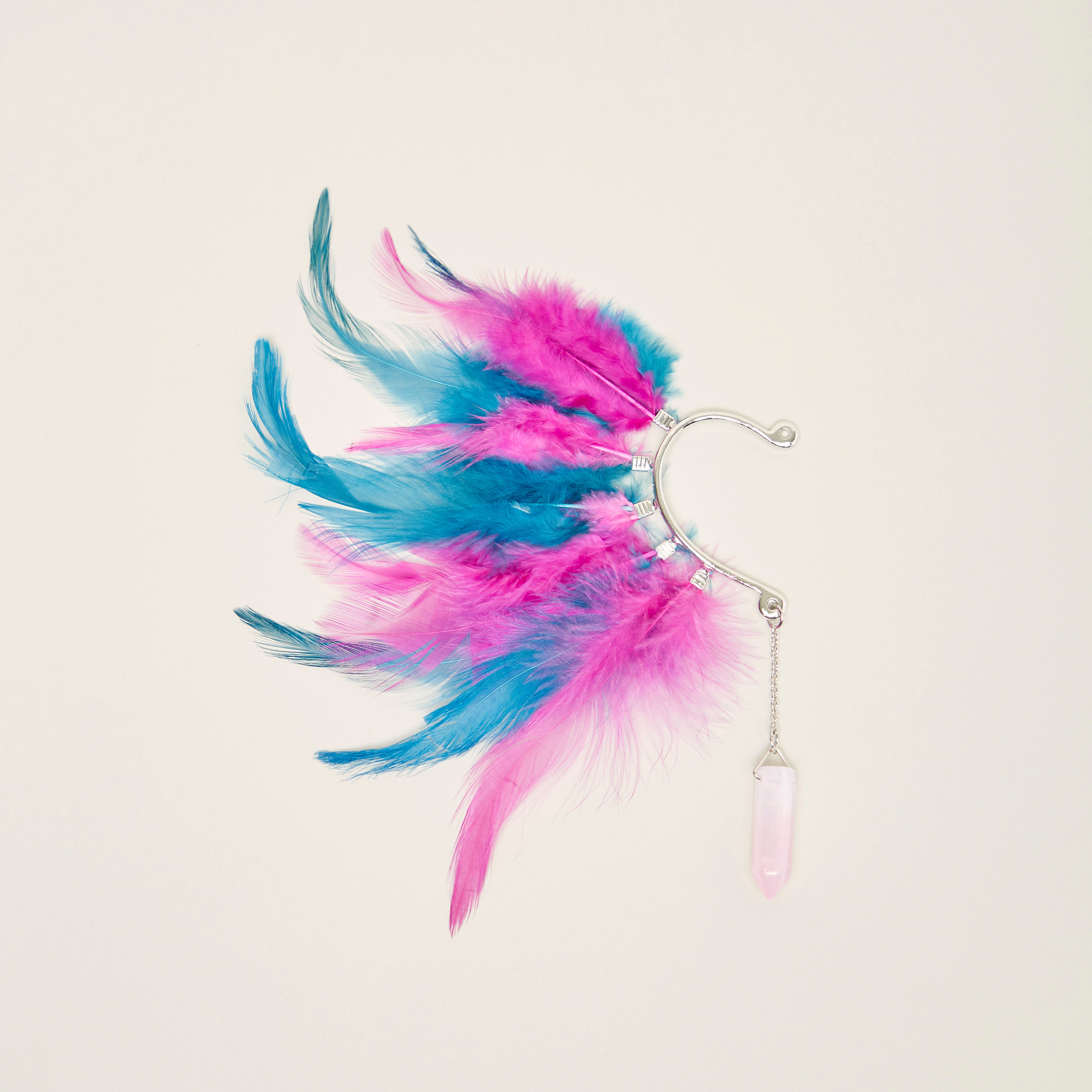 مشبك حلق مزين بالريش من تشارمز-girls-accessories-jewellery-image-1