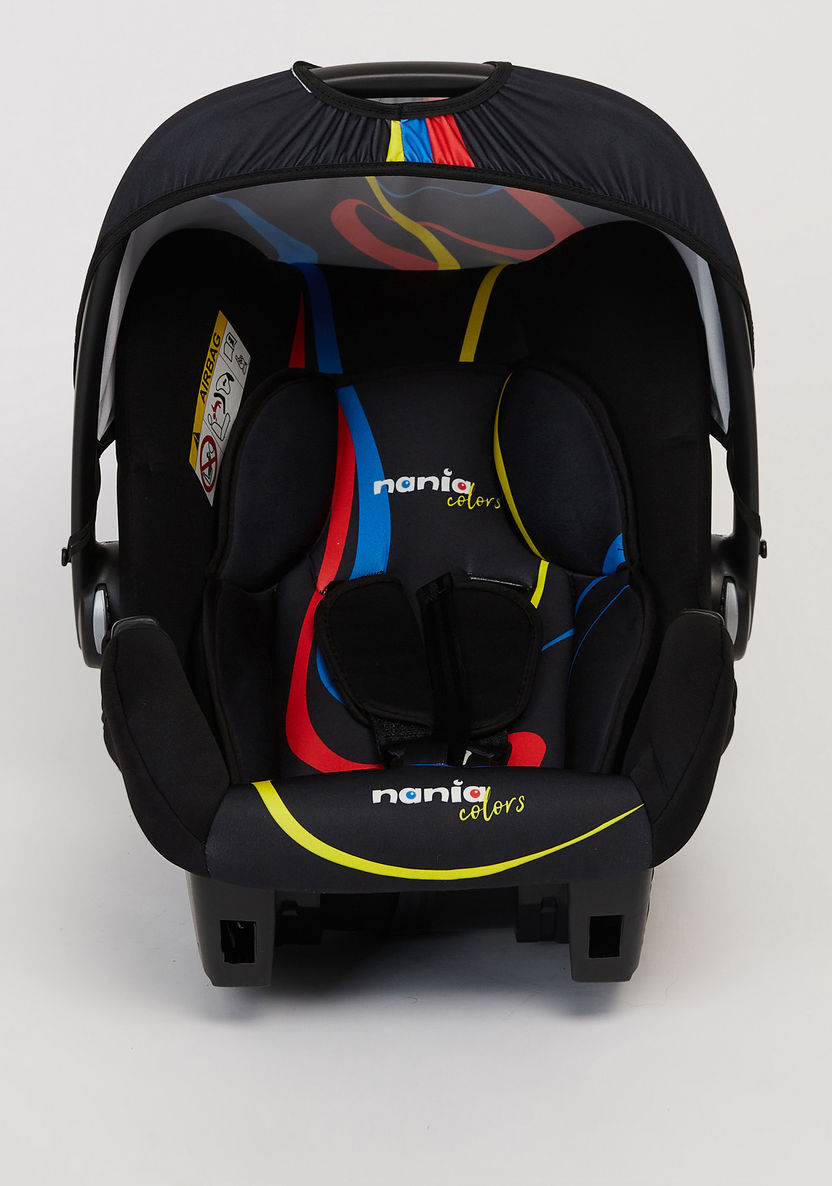 Nania Beone SP Black Rear Facing Baby Car Seat with Sun Canopy (Upto 1 year)-Car Seats-image-1