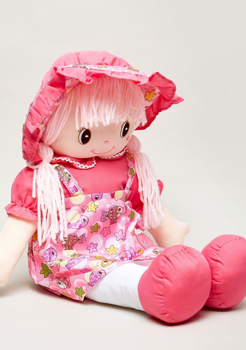 Juniors Rag Doll with Dress and Hat - 60 cms-Dolls and Playsets-image-0