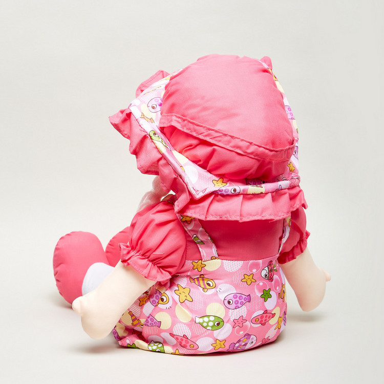 Juniors Rag Doll with Dress and Hat - 60 cms