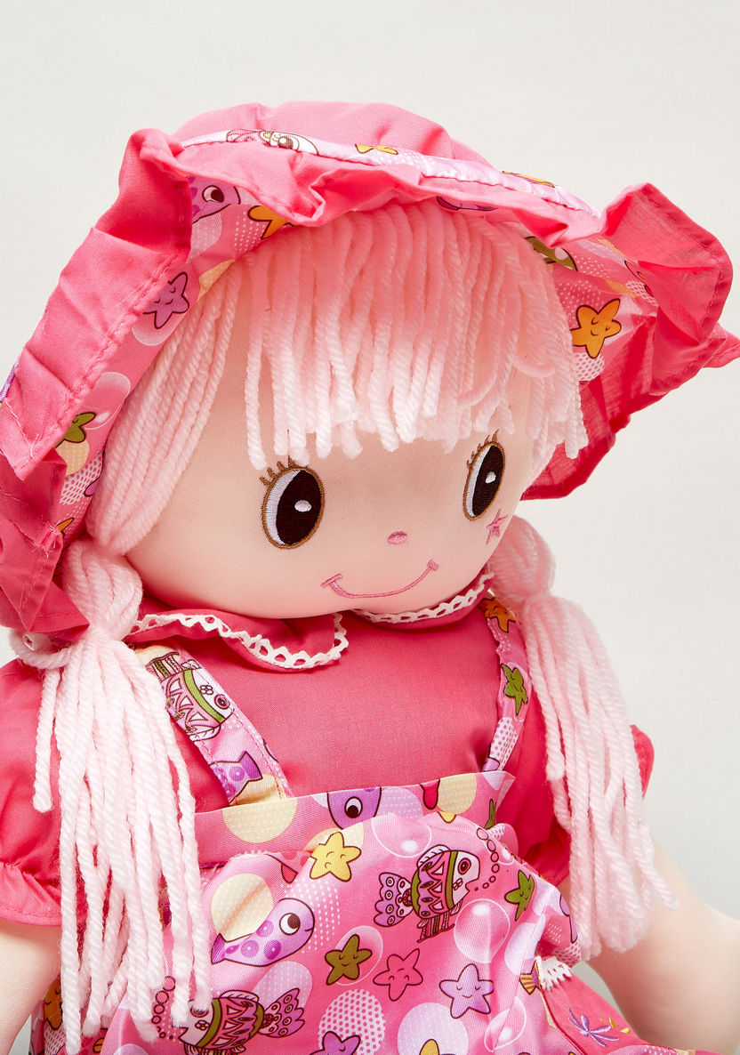 Juniors Rag Doll with Dress and Hat - 60 cms-Dolls and Playsets-image-2