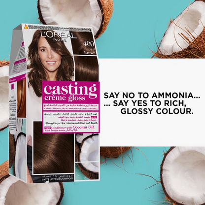 Buy L'Oreal Paris Casting Crème Gloss 400 Brown Hair Colour Online |  Centrepoint UAE