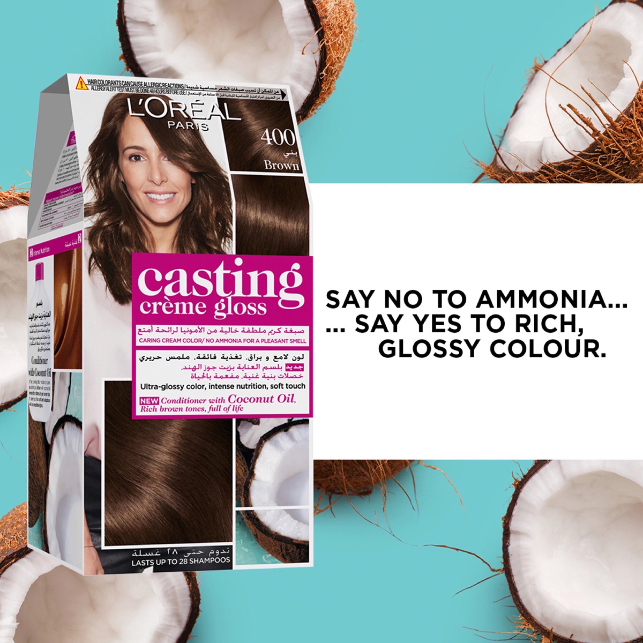 Loreal Casting Crème Gloss 400 Chatain Brown Hair Colour-beautyandpersonalcare-hair-hairstyling-haircolours-image-2