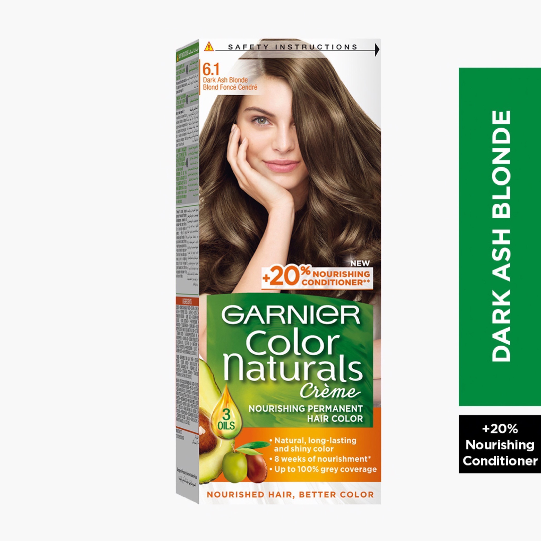 Garnier Color Naturals 6.1 Dark Ash Blonde Hair Colour-beautyandpersonalcare-hair-hairstyling-haircolours-image-1