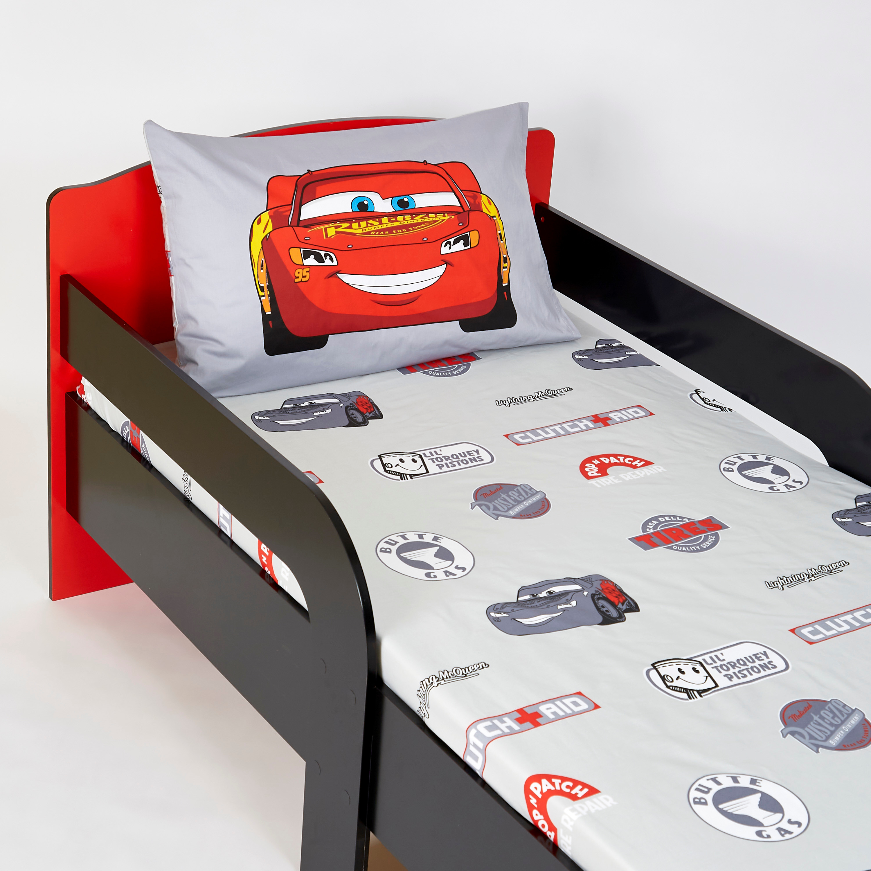 Disney Cars Fitted Sheet & Pillowcase Set-baby-nursery-babybedding-image-1