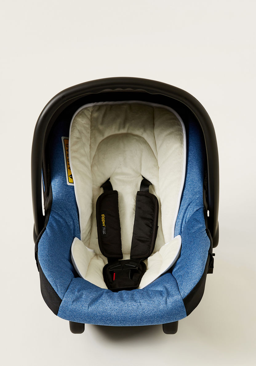Giggles Fountain Black and Blue White Infant Car Seat with Rocking Feature (Upto 1 year)-Car Seats-image-1