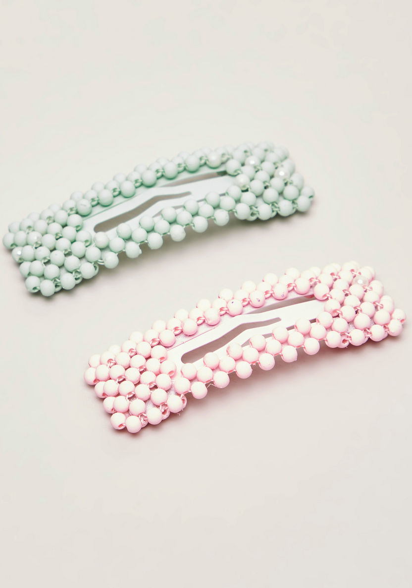 Charmz Embellished Hair Clip - Set of 2-Hair Accessories-image-0