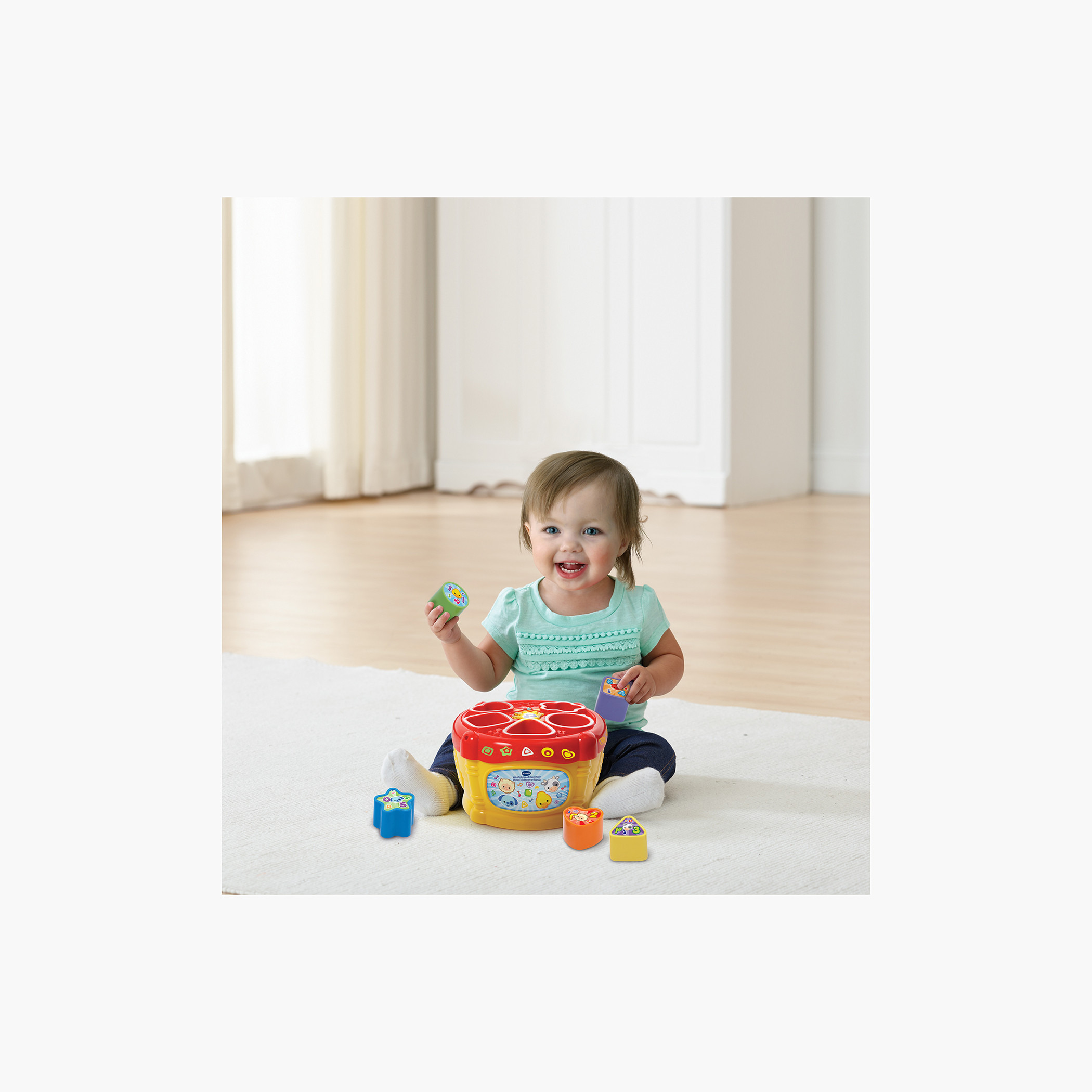 Vtech Sort and Discover Bilingual Drum-toys-babyandtoddlertoys-shapesorters-image-4