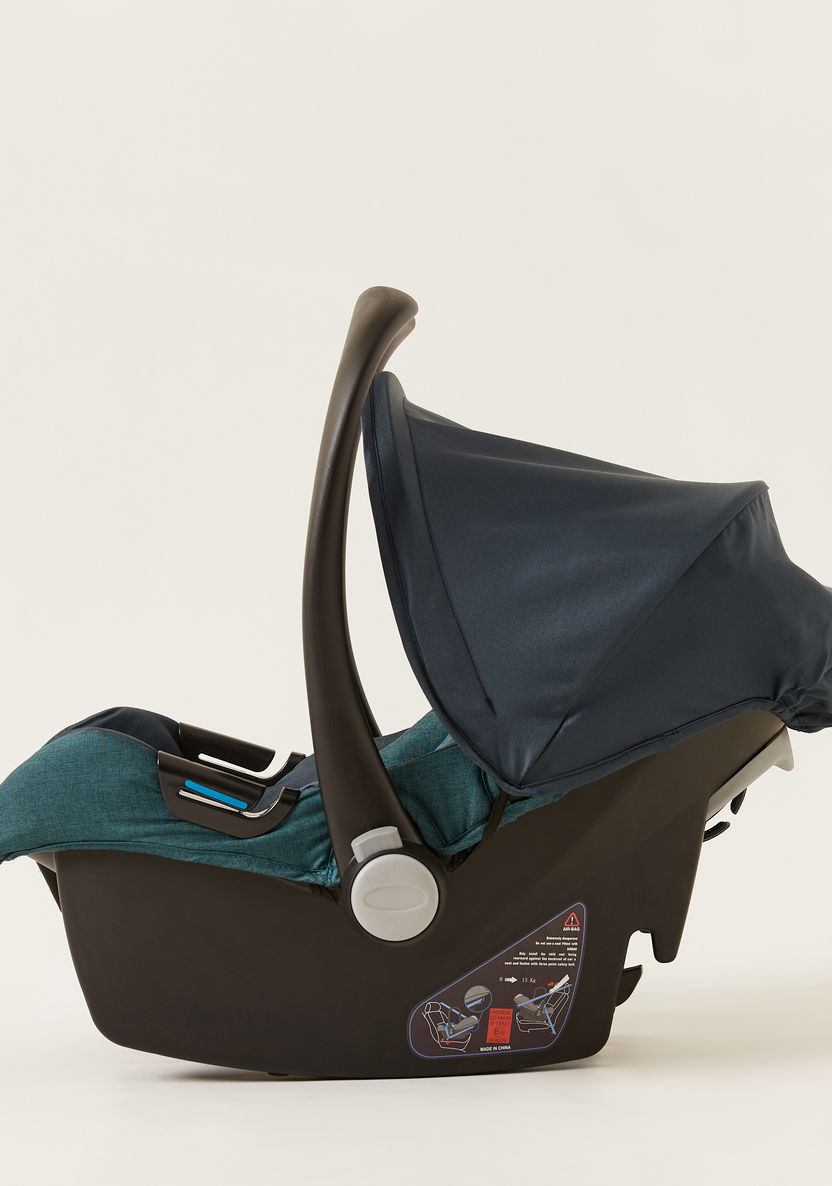 Giggles Lloyd Black and Teal 2-in-1 Stroller with Car Seat Travel System (Upto 3 years) -Modular Travel Systems-image-9
