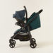 Giggles Lloyd Black and Teal 2-in-1 Stroller with Car Seat Travel System (Upto 3 years) -Modular Travel Systems-thumbnail-4