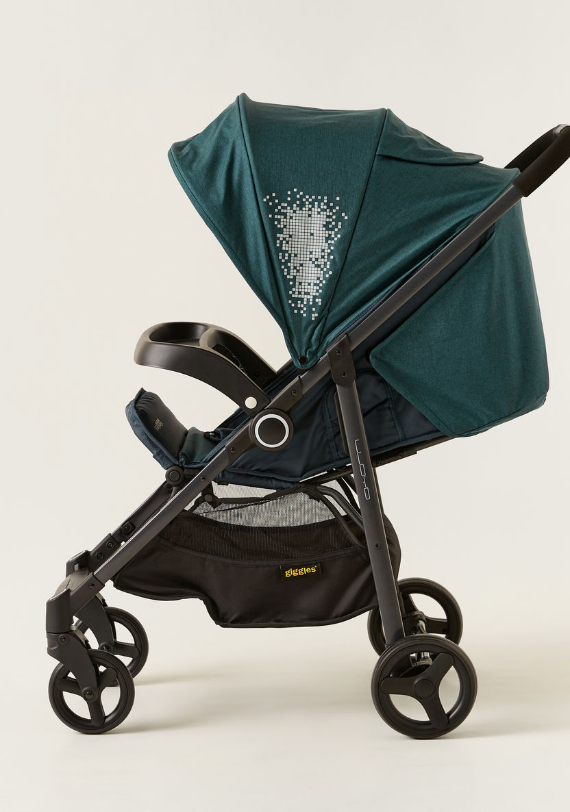 Giggles Lloyd Black and Teal 2-in-1 Stroller with Car Seat Travel System (Upto 3 years) -Modular Travel Systems-image-5