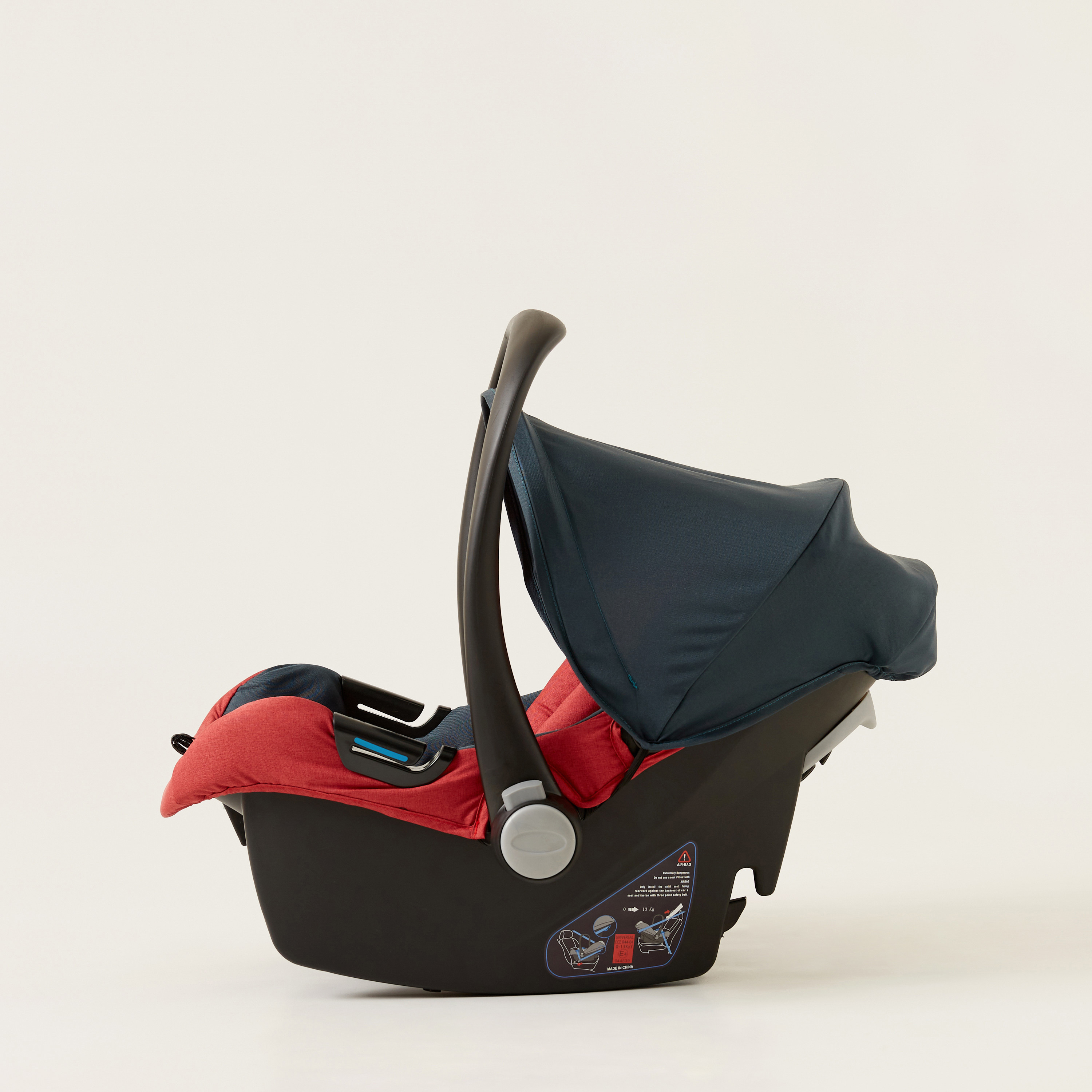 Giggles Lloyd Red and Black 2-in-1 Stroller with Car Seat Travel System (Upto 3 years) -baby-gear-strollersandprams-travelsystems-image-11