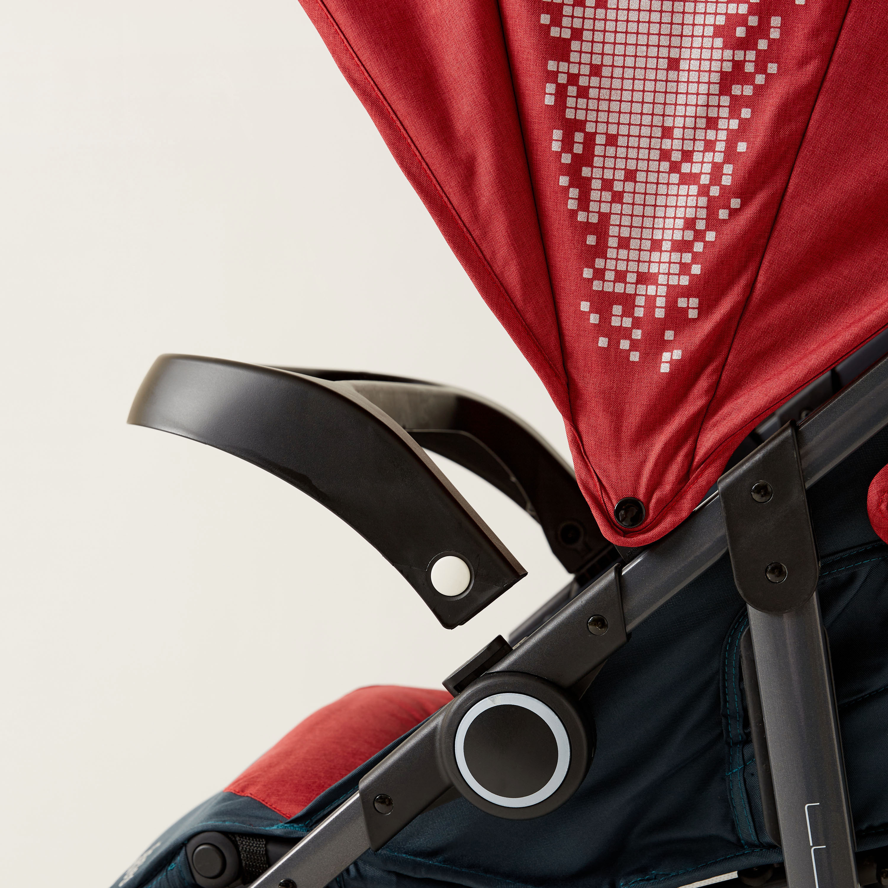 Giggles Lloyd Red and Black 2-in-1 Stroller with Car Seat Travel System (Upto 3 years) -baby-gear-strollersandprams-travelsystems-image-12