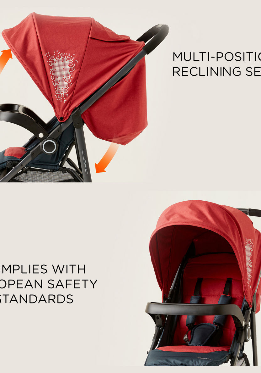 Giggles Lloyd Red and Black 2-in-1 Stroller with Car Seat Travel System (Upto 3 years) -Modular Travel Systems-image-14
