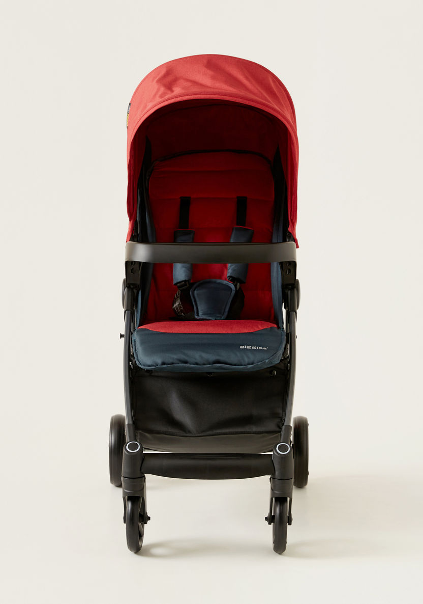 Giggles Lloyd Red and Black 2-in-1 Stroller with Car Seat Travel System (Upto 3 years) -Modular Travel Systems-image-2