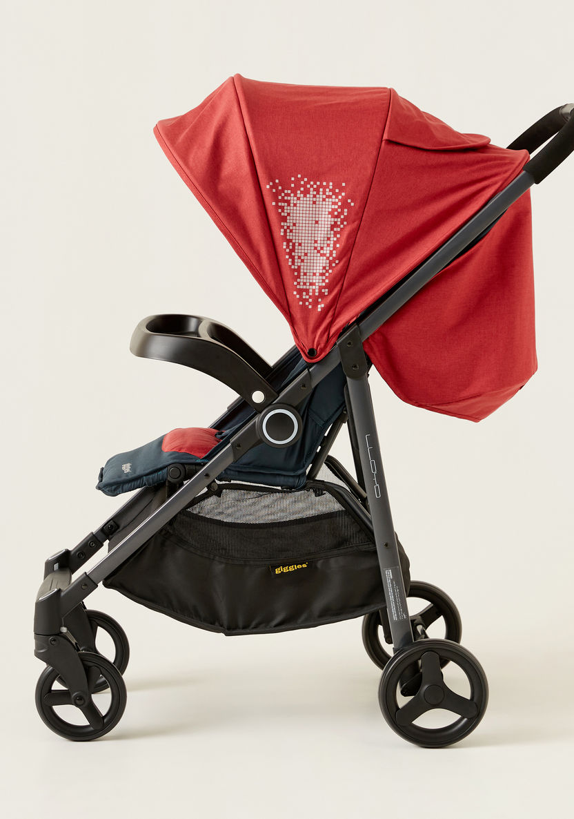 Giggles Lloyd Red and Black 2-in-1 Stroller with Car Seat Travel System (Upto 3 years) -Modular Travel Systems-image-5