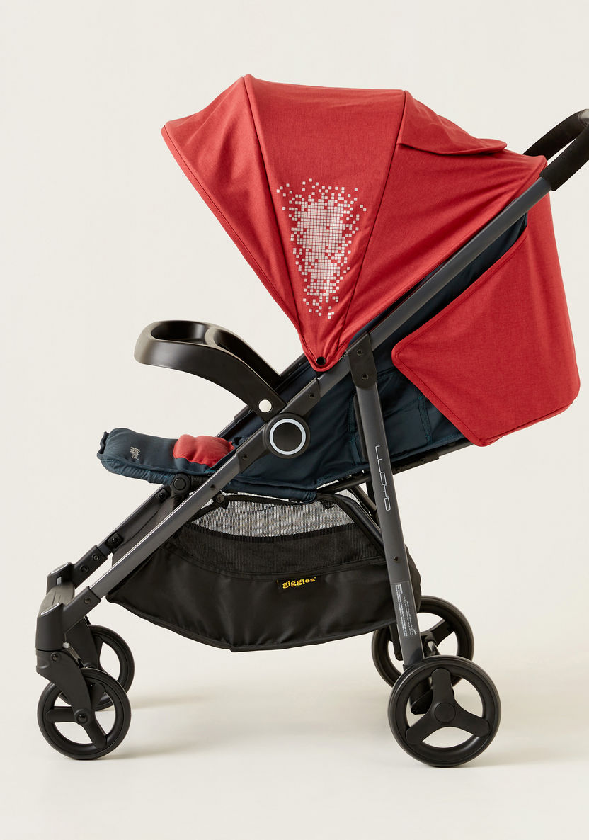 Giggles Lloyd Red and Black 2-in-1 Stroller with Car Seat Travel System (Upto 3 years) -Modular Travel Systems-image-6