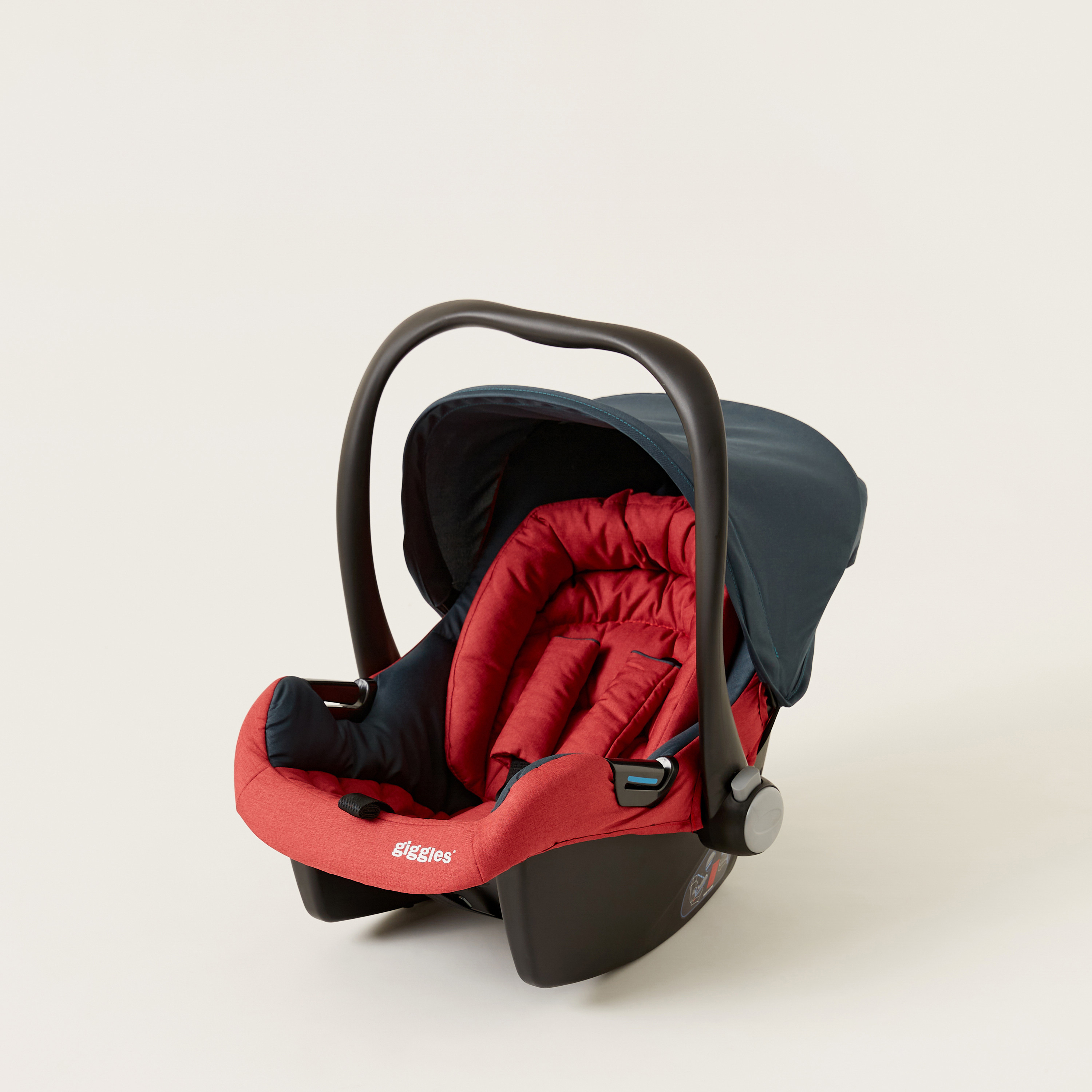 Giggles Lloyd Red and Black 2-in-1 Stroller with Car Seat Travel System (Upto 3 years) -baby-gear-strollersandprams-travelsystems-image-9