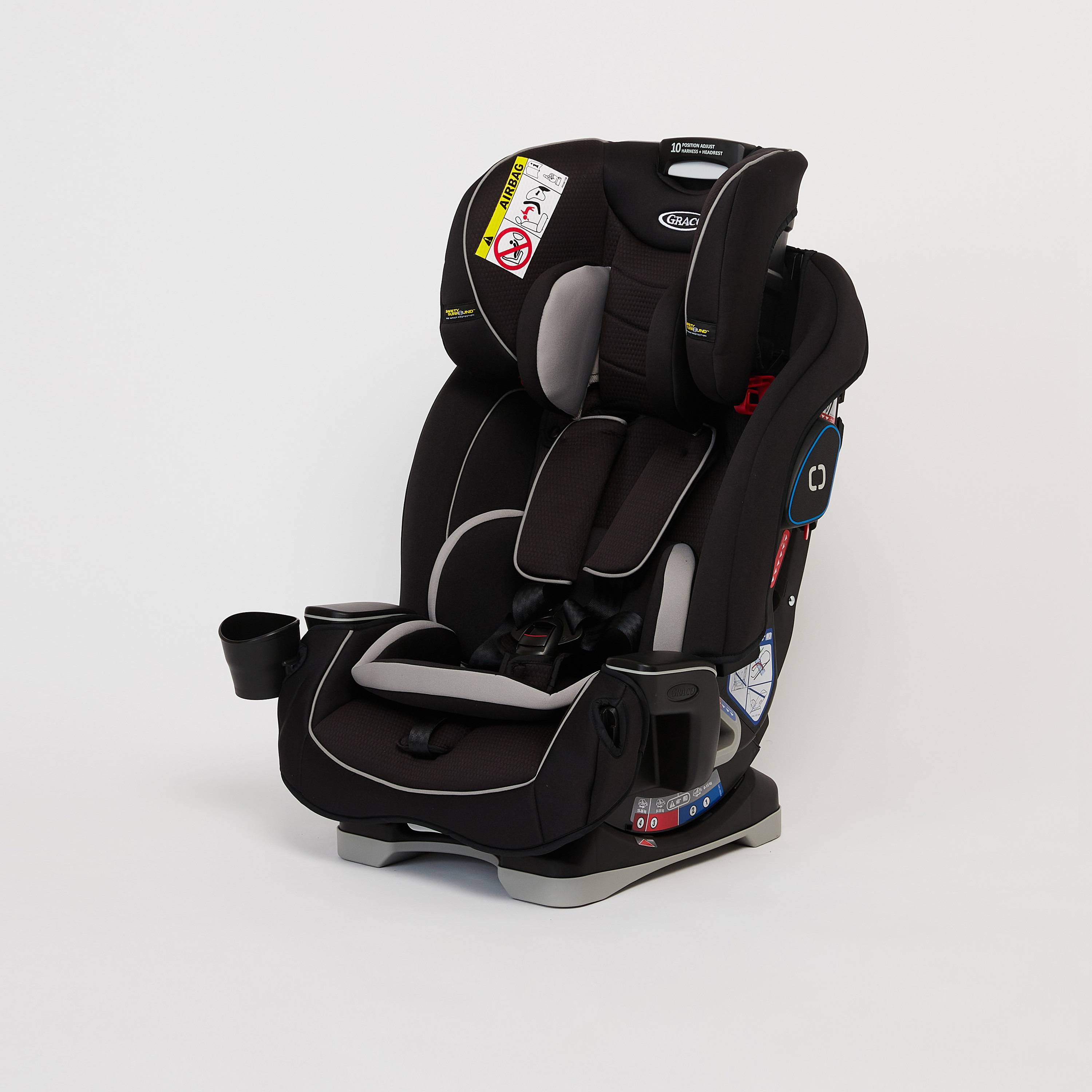 مقعد السيارة جراكو سليم فيت أسود من جراكو (حتى 12 عامًا)-baby-gear-carseats-image-1