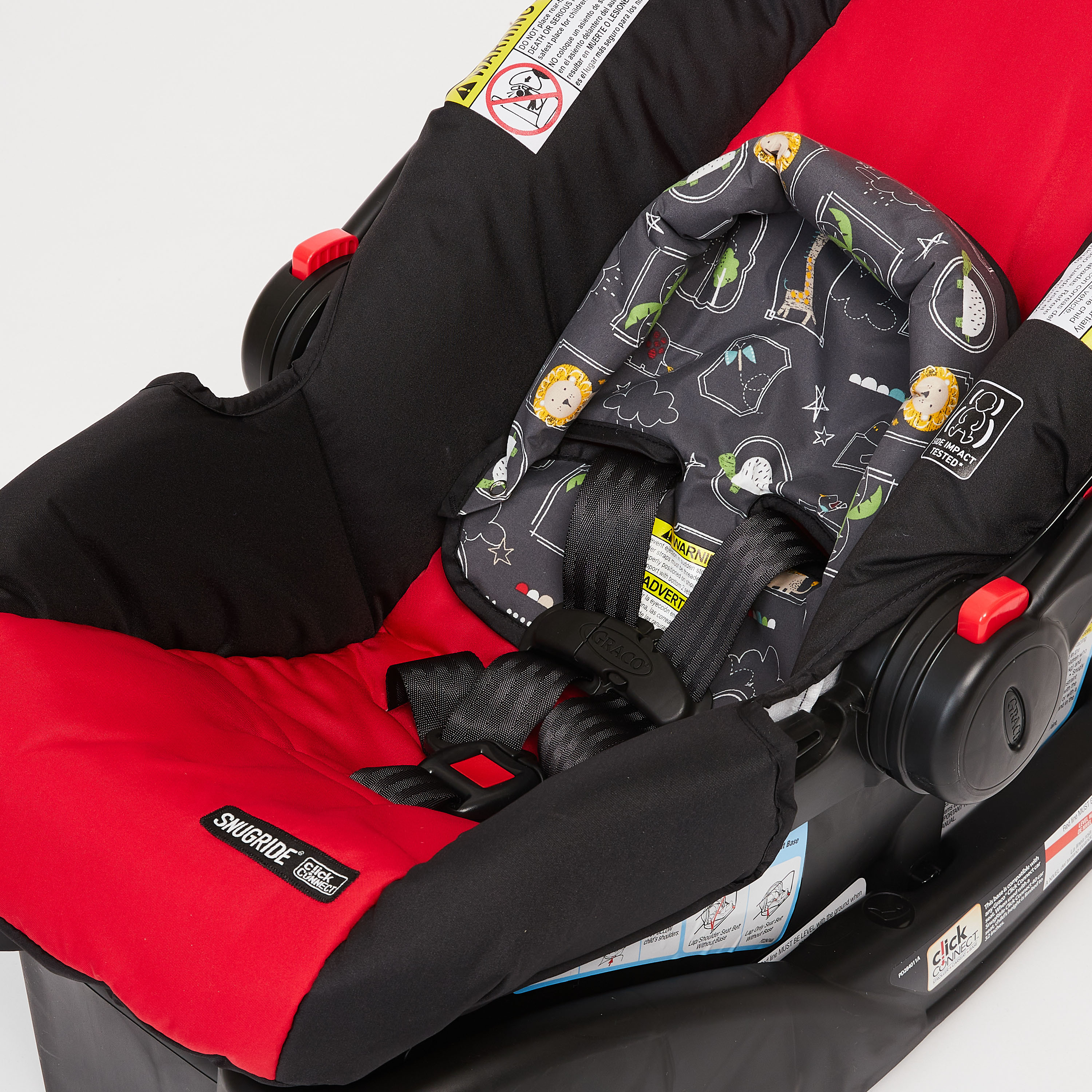 Black and red clearance car seat and stroller