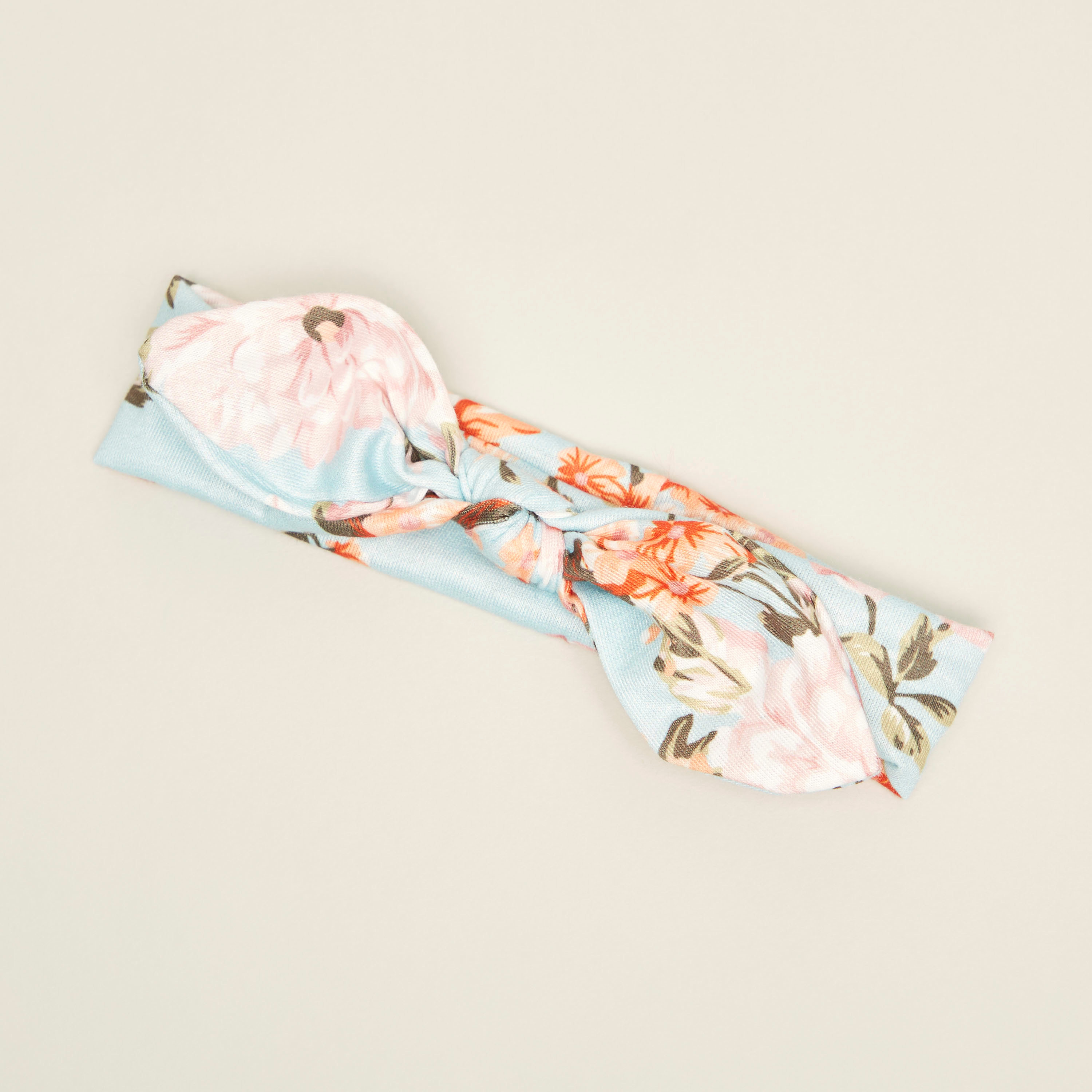 Charmz Floral Print Hair Band with Knotted Bow Detail-baby-girls-accessories-hairaccessories-image-1